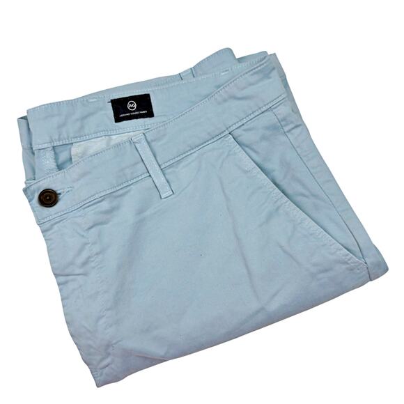 Adriano Goldschmied Men's 38R The Wanderer Short Light Blue Slim Trouser Preppy - Picture 3 of 10